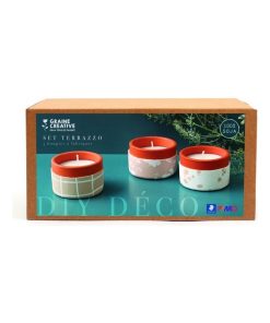 Set 'fimo' 3 Bougies À Fabriquer - N/A