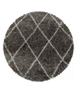 Tapis berbère style 200x290 SHAGGY AL Marron OEKO TEX idéal pour Salon - Marron