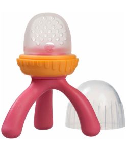 Sucette grignoteuse bébé en silicone, innovante - Rose