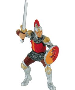 Figurine chevalier avec épée rouge - N/A