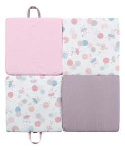 Tinéo - Tapis d'éveil Ballerine - 120x120x4cm - rose clair