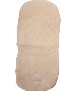 Assise en peau d'agneau blanche - Beige
