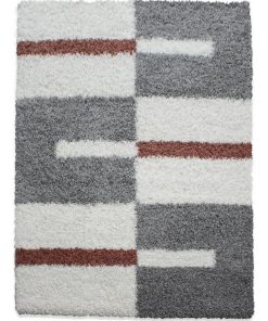 Tapis salon 160x230 SHAGGY GA Orange OEKO TEX idéal pour Salon - Orange