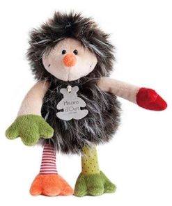 doudou Histoire d'ours Herisson Noir 17cms HO2650 Artychou Pantin - Noir