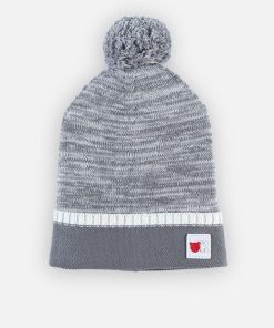 Bonnet en tricot, - Gris
