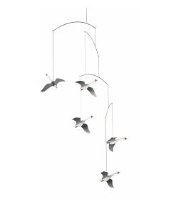 flensted Mobiles' Scandinavian Swans - Blanc