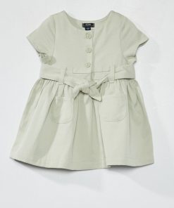 Robe à manches courtes - Gris