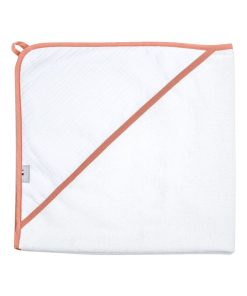Cape de bain en gaze de coton, Jeanne - Blanc