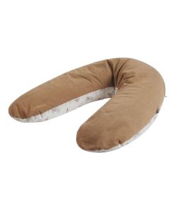 Tinéo - Coussin de maternité et d'allaitement éponge noisette - Marron noisette