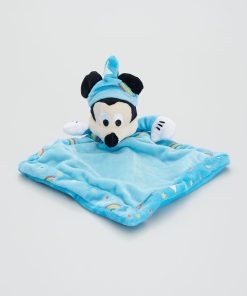Doudou 'Mickey' phosphorescent - bleu