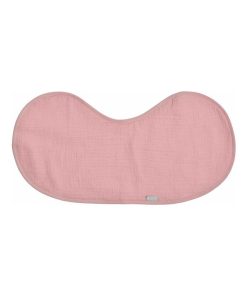 Bavoir d'épaule en gaze de coton et bambou - Rose