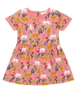 Robe Bébé en Coton Bio Savane - Orange