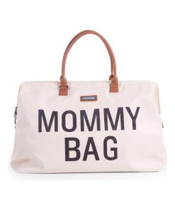 Sac à langer à anses Mommy bag blanc cassé - Ecru