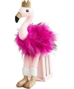doudou Histoire d'ours Flamant Rose couronne 45cms HO2771 Glitter Pantin - Rose