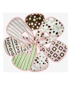 Lot de 7 bavoirs bébé Kinousses - Rose