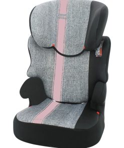Rehausseur Enfant Befix Groupe 2/3 (15-36kg) - 4 Étoiles Adac - Linea Nania Rose - Gris Rouge