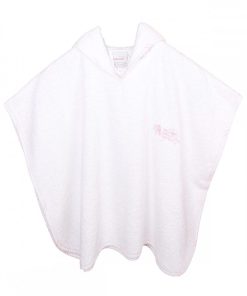 Laura Ashley Baby Poncho De Bain - Rose clair