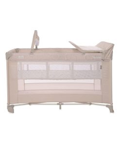 Lit parapluie bébé / Lit pliant / berceau à 2 niveaux Torino 2 PLUS Lorelli - beige - Beige