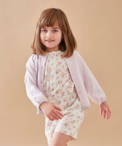 Cardigan Lurex En Tricot Fin, Lila - Violet