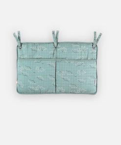 Poche de rangement en mousseline BIO, - Bleu