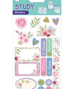 20 Stickers et étiquettes - Bullet journal et Agenda - Romantique - Dorures - N/A
