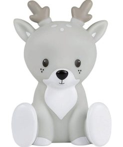 Veilleuse tactile Fabian le renne (15 cm) - Gris