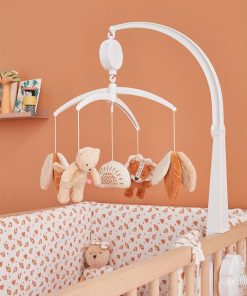 Mobile musical Babou & Kendi en plastique - Beige