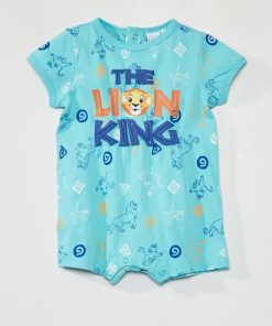 Barboteuse en jersey 'Roi Lion' - bleu