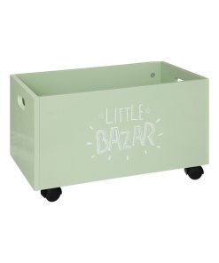 Coffre de rangement à roulettes Bazar vert - Vert