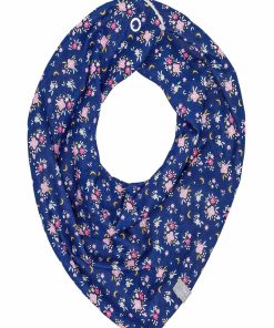 Bandana cache-cou réversible, FLORE - Bleu