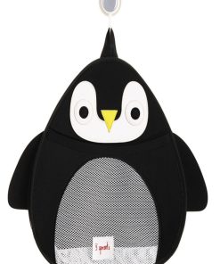 Filet de rangement jouets de bain Pingouin - Noir