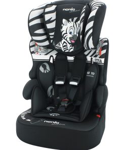 Siège Auto Beline Groupe 1/2/3 (9-36kg )- Zèbre - Noir Blanc