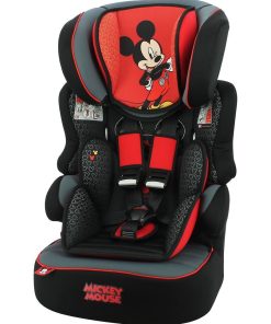 Siège Auto Beline Groupe 1/2/3 (9-36kg) - Mickey Luxe - Noir Rouge