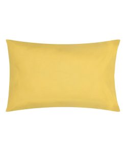 Taie d'oreiller bébé - 100% coton Bio - 'P'tit Basile' - Jaune or