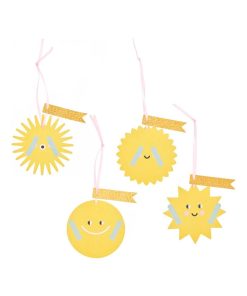 Etiquettes cadeaux soleil - N/A