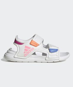 Sandales 'adidas' à scratchs - Blanc
