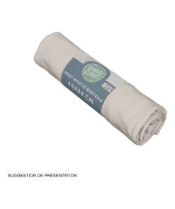 Drap housse uni 40x80 cm Taupe - Gris taupe