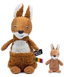 Peluche Les Ptipotos Kangourou cassonade (33 cm) - Marron