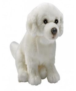 Chien Montagne Des Pyrénées Assis 30cm - Marron