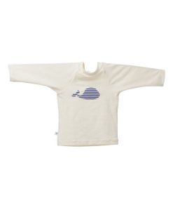 Tee-shirt anti-UV Baleine Marin (6 mois) - Blanc