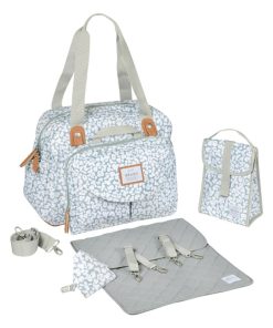 Sac à langer Genève Cherry Blossom - Gris