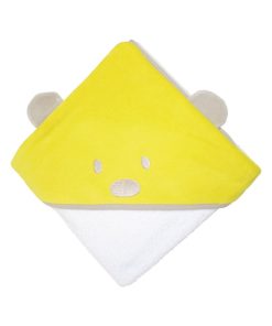 Cape de bain Ours à oreilles 80x80 cm - Vert - Vert