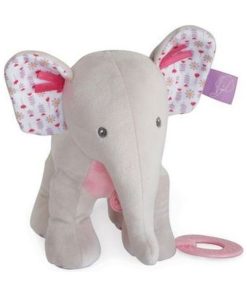 Doudou Babynat Elephant Rose Activité - Edgar & Eglantine - Rose