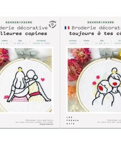 Coffrets 2 Broderies décoratives - Amitié - N/A