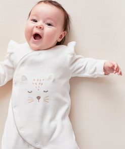 Pyjama 1-pièce Kendi En Velours, - Noir Blanc