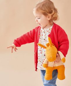 Cardigan en tricot, - Rose