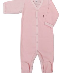 Eveil Et Nature Pyjama Velours Coton Bio - Rose