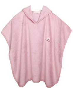 Eveil Et Nature Poncho Eponge Coton Bio - Rose