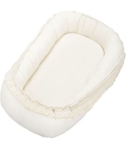 Réducteur de lit à franges en coton vanille Boho - Ecru