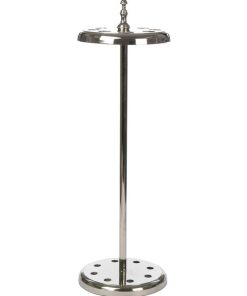 Porte canne 8 pièces aluminium argent 24x74 cm - Argent